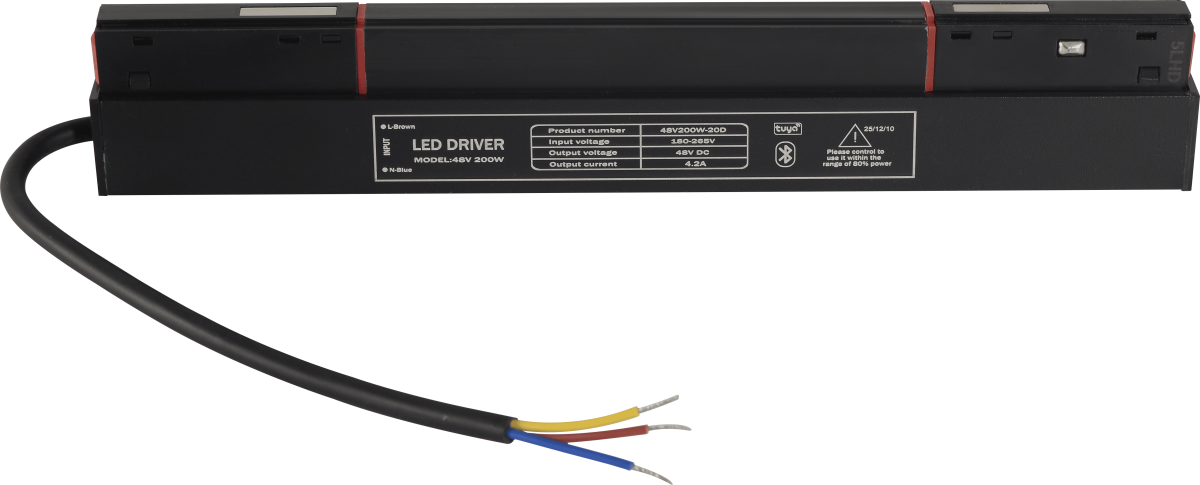 Драйвер для магнитного шинопровода Crystal lux 48V, 200W CLT 0.203 09 BL SMART