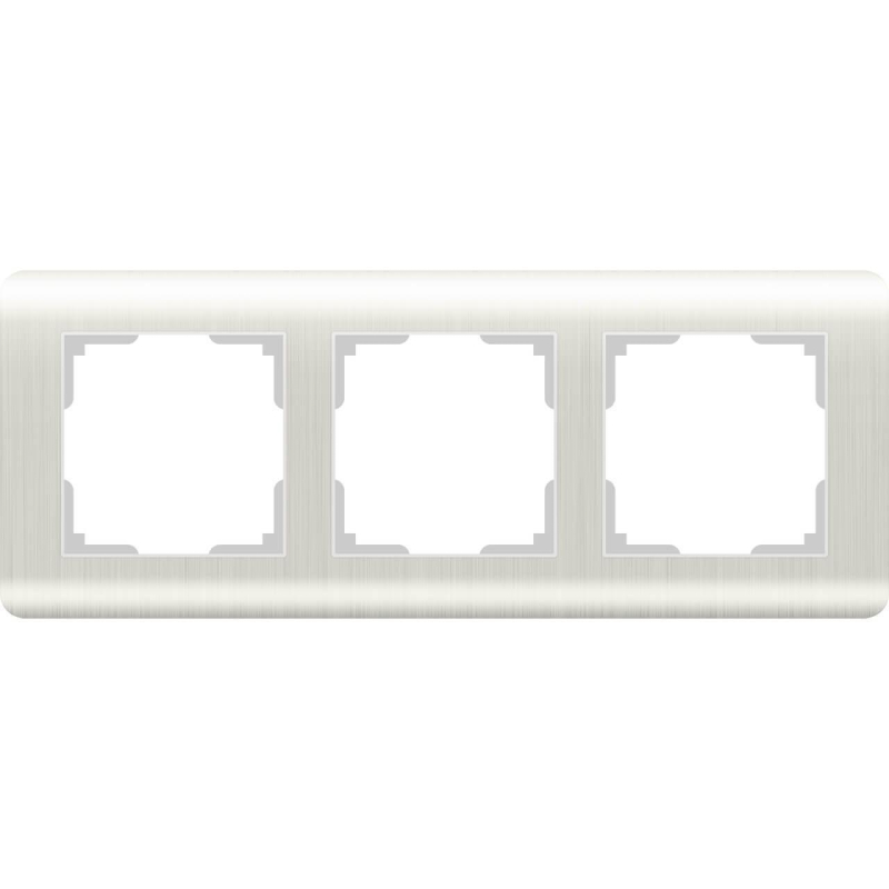 Рамка Werkel Stream на 3 поста перламутровый WL12-Frame-03 4690389123023