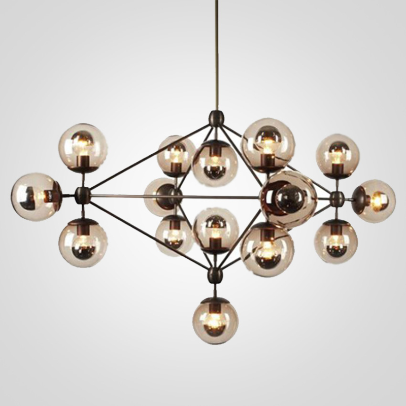 Подвесная люстра ImperiumLoft Люстра Modo Chandelier 15 Globes 74962-22