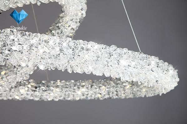 Подвесной светодиодный светильник Bogates Pandora 417/2 Strotskis