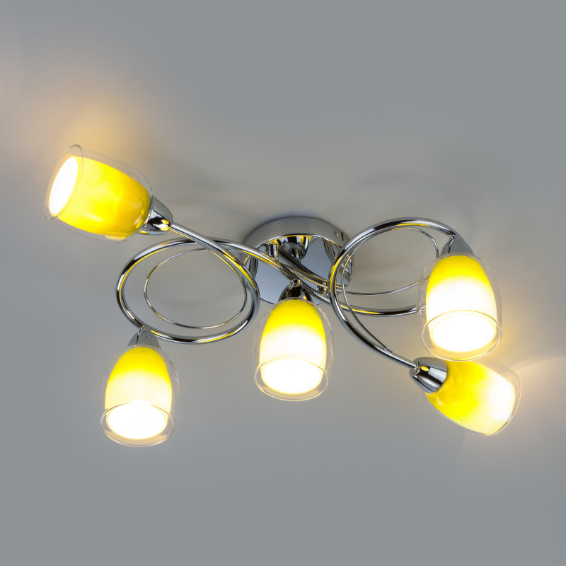 Накладная люстра Eurosvet 30153/5 зеленый