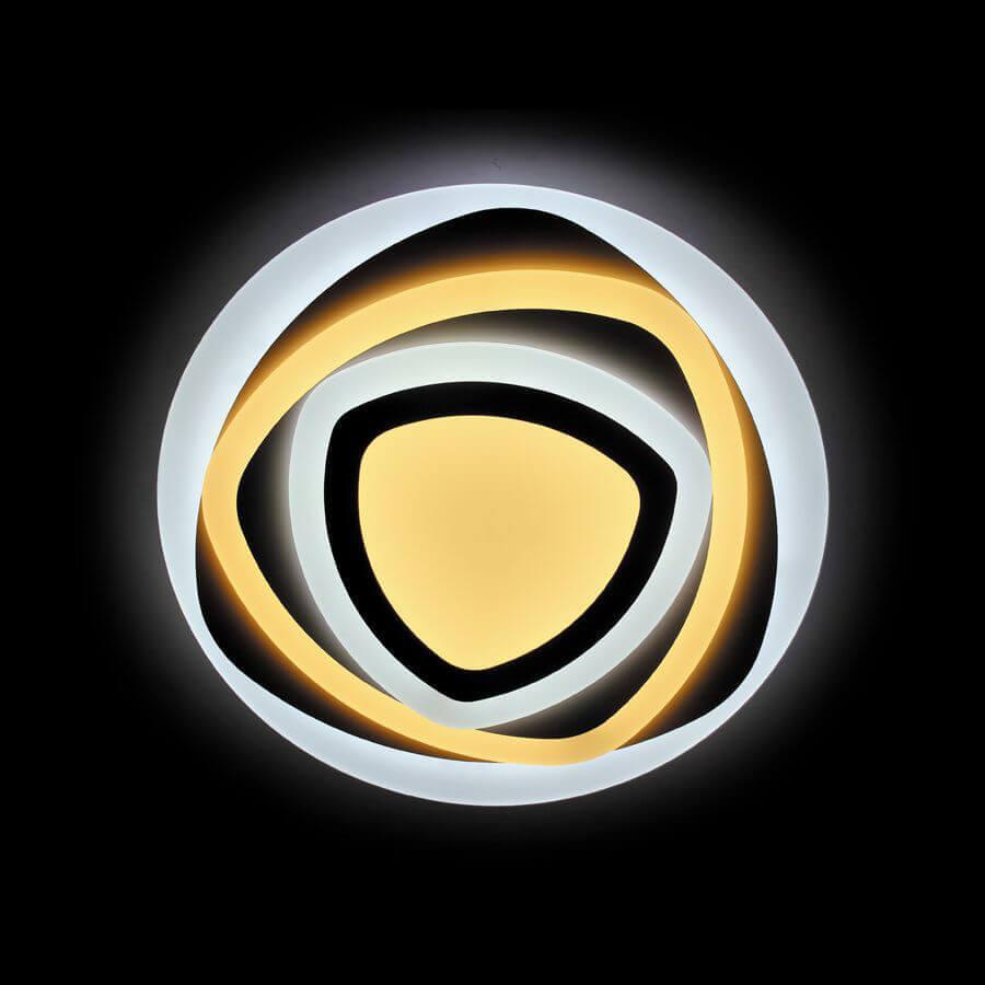 Потолочный светодиодный светильник Ambrella Light Orbital Acrylic FA89 WH 164W D500*500