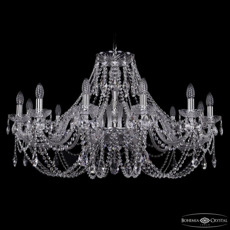 Подвесная люстра Bohemia Ivele Crystal 1406/12/360 Ni