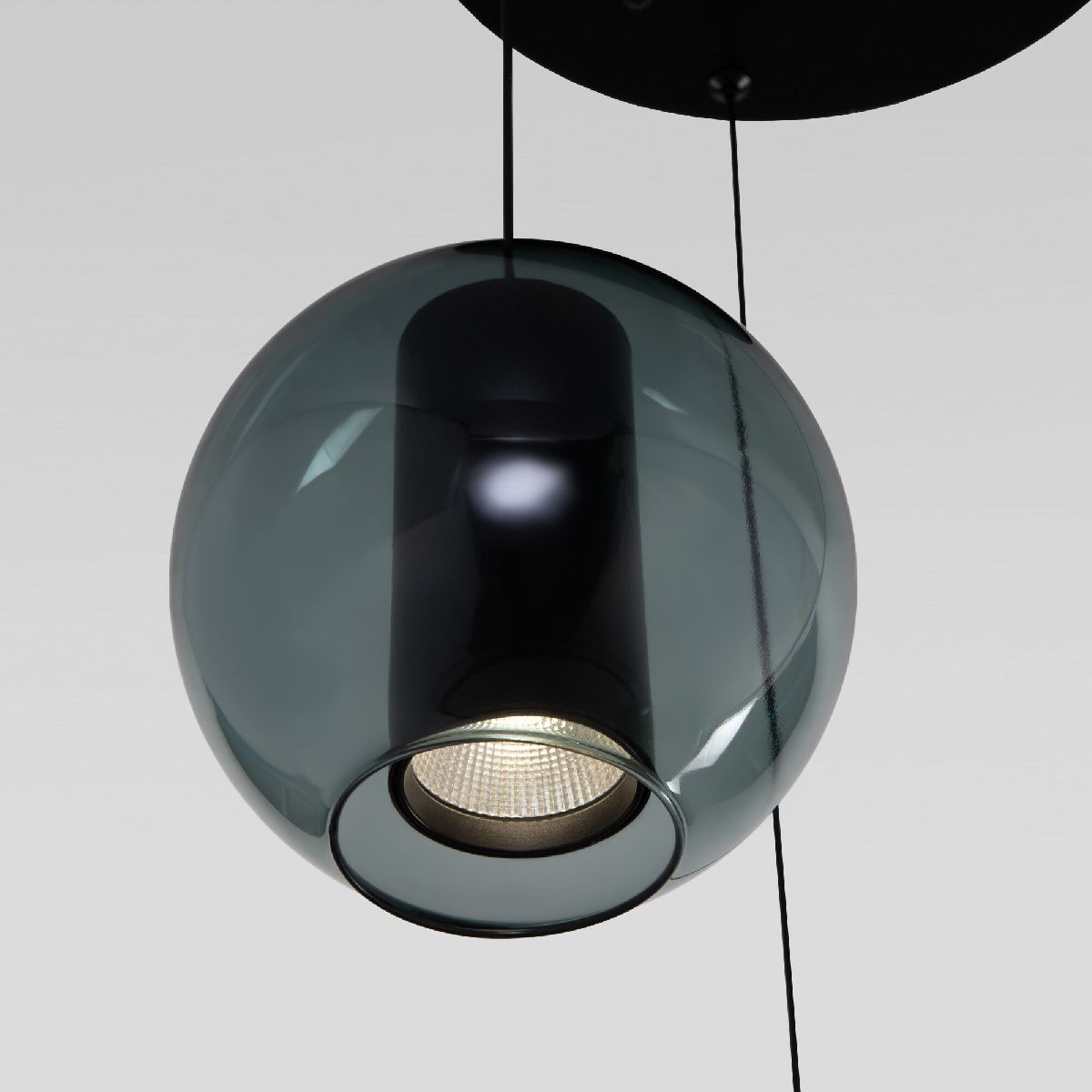 Подвесной светильник Eurosvet Cobble 50258/3 LED дымчатый/бирюзовый a064555