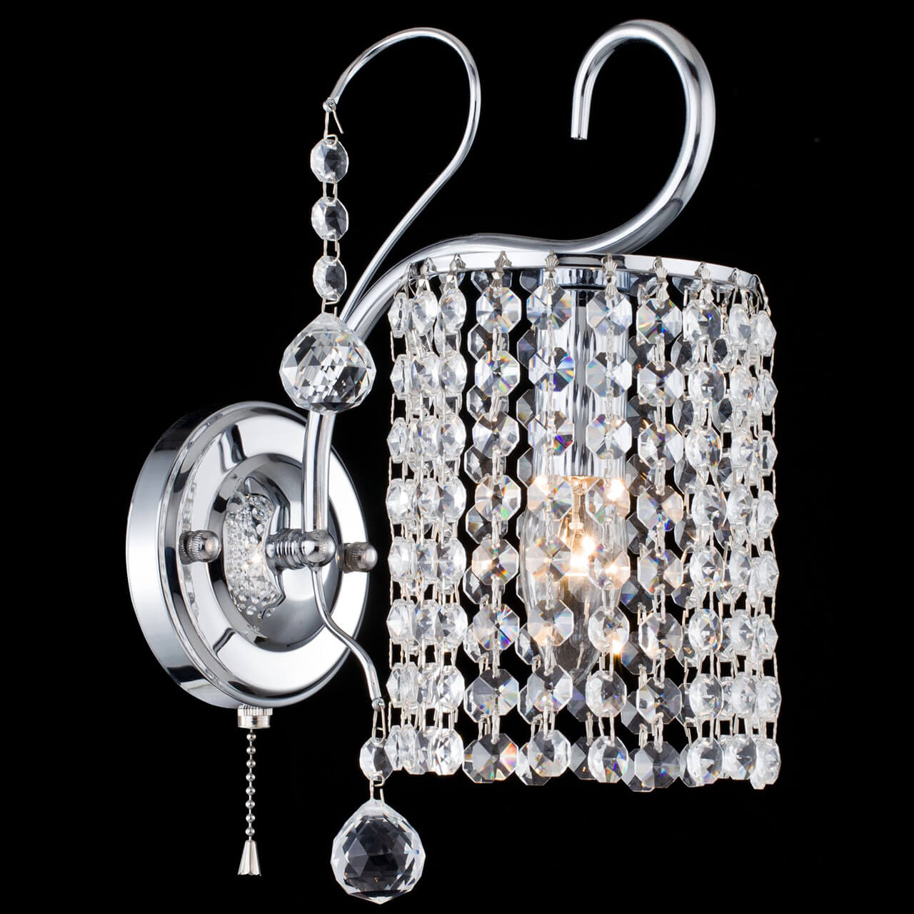 Бра с выключателем на корпусе Freya Leona FR1127-WL-01-CH