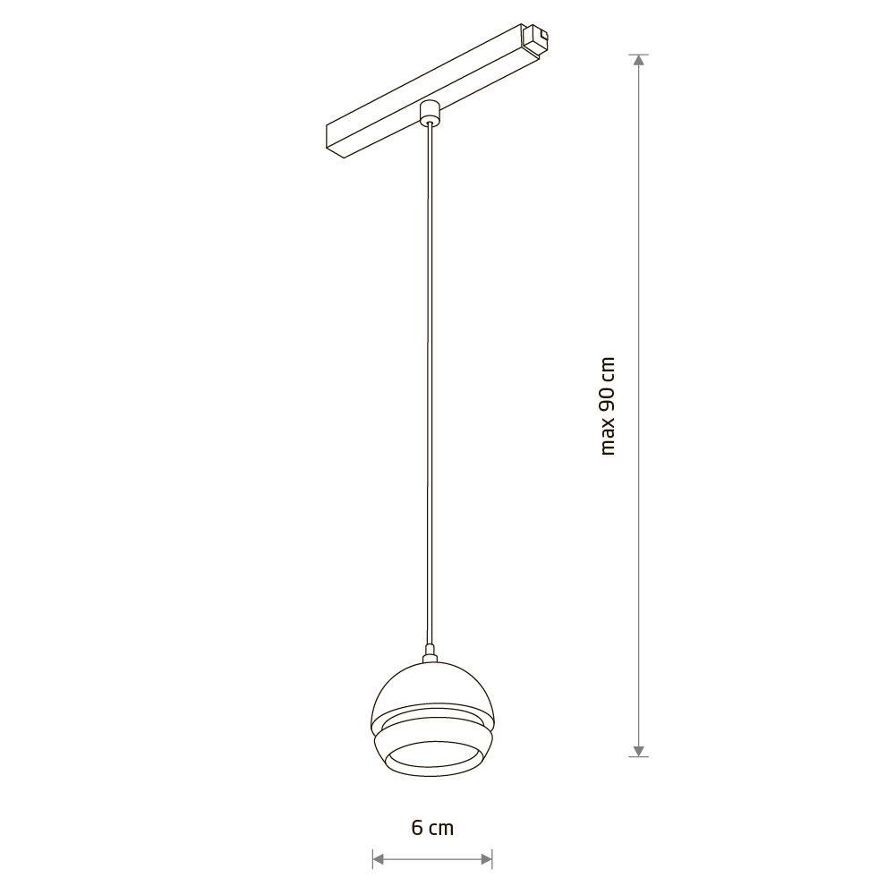 Трековый магнитный светильник Nowodvorski Lvm Slot Black 10653