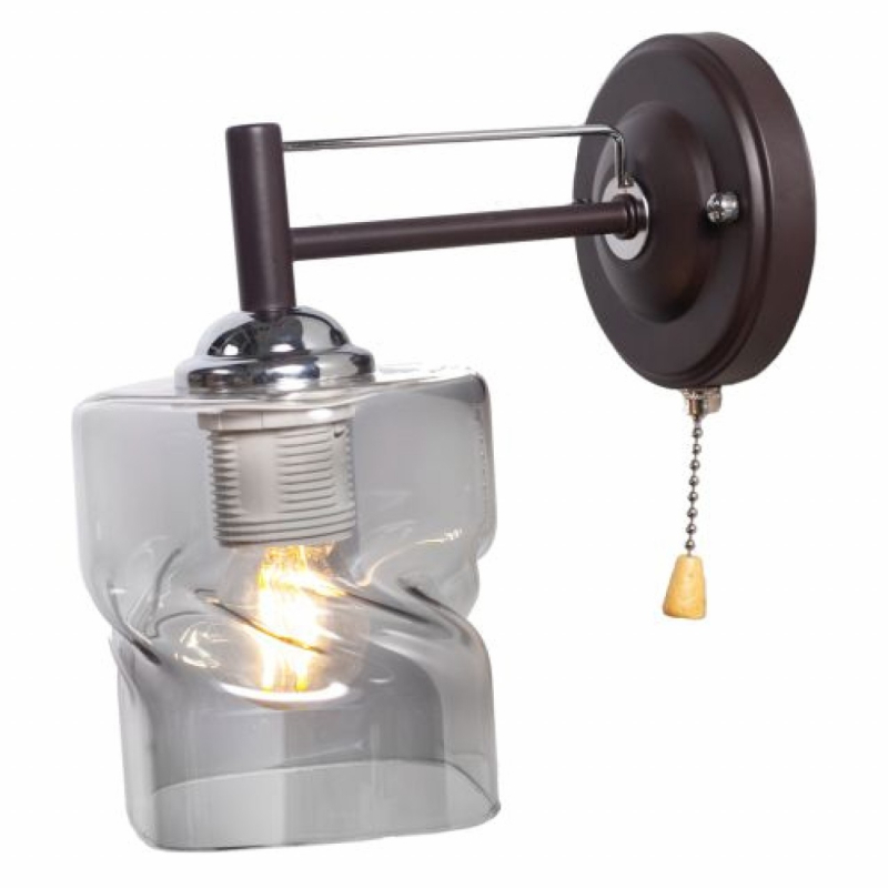 Бра серое IMEX MD.4237-1-W BR+CH