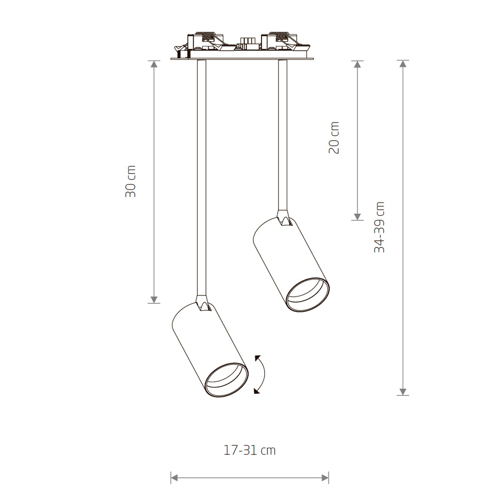Спот Nowodvorski Mono Surface Long 7740