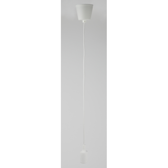 Патрон ЭРА Е27 с подвесом пластиковый PTR/P-E27-PLA-WH-CAB Б0048038