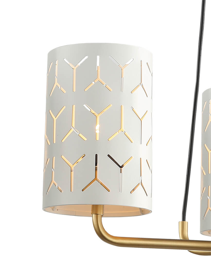 Подвесная люстра Lumien Hall Аврил 4004/3P-GD-WT