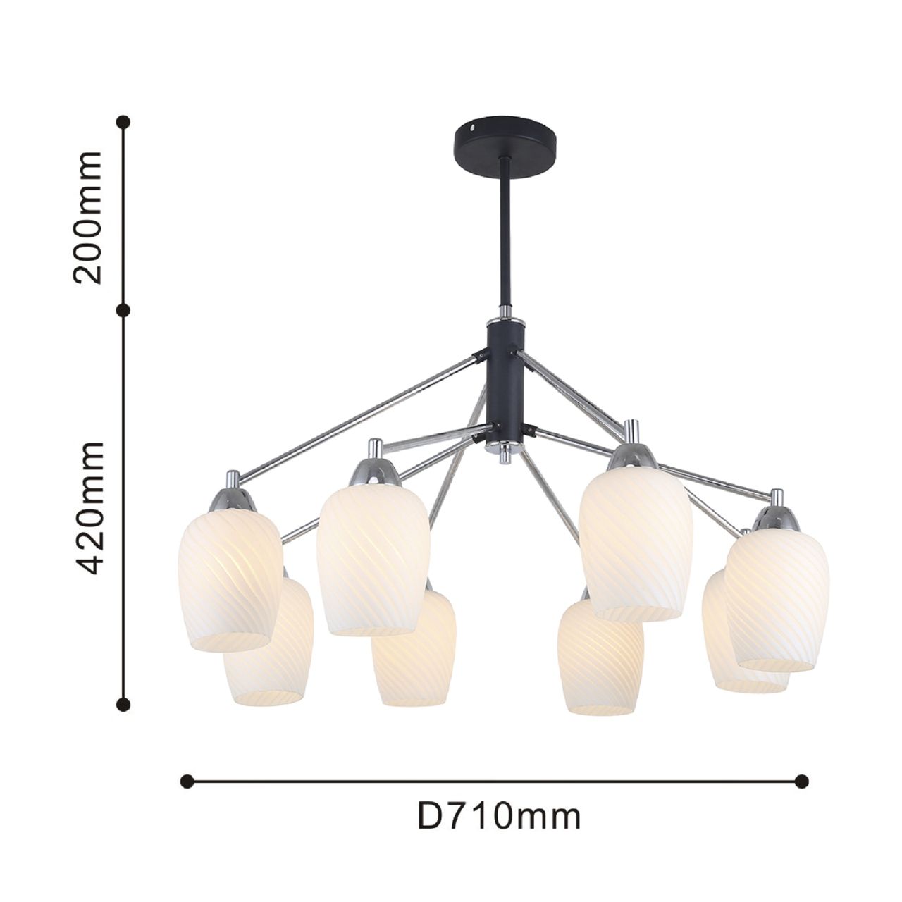 Люстра на штанге F-Promo Patet 2661-8P