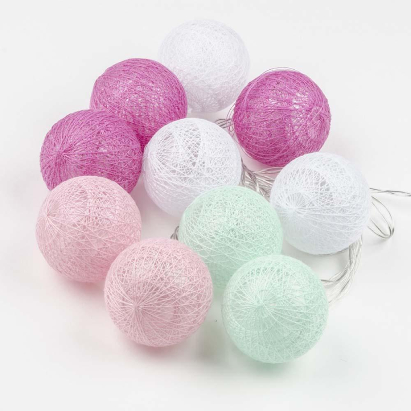 Светодиодная гирлянда Uniel Клубки (UL-00007285) теплый белый ULD-S0200-010/STB/2AA Warm White IP20 Tangles