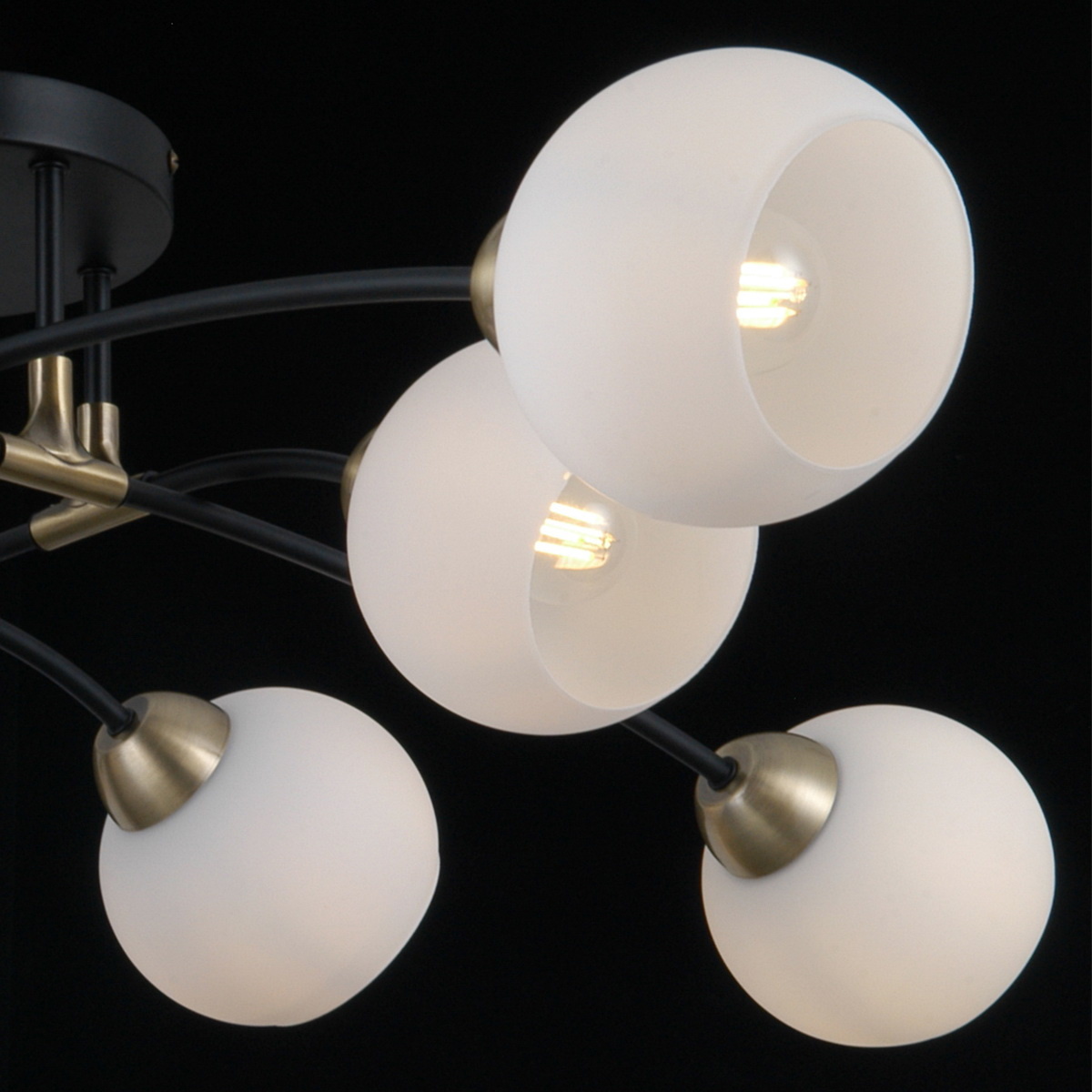 Люстра на штанге Illumico IL0299-8CSQ-79 BK AB