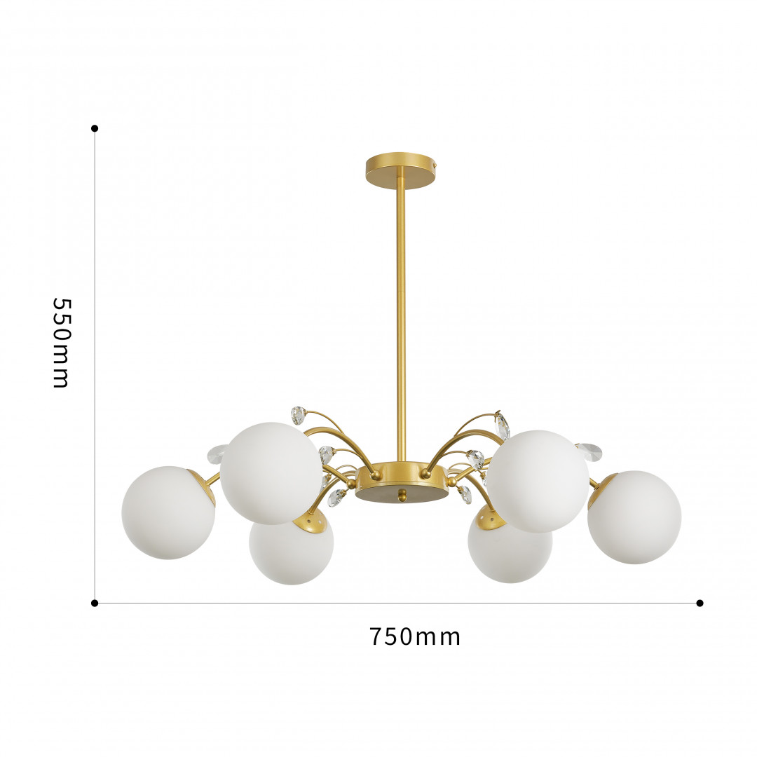 Люстра на штанге Arte Milano Neapolis 273802/6 GD