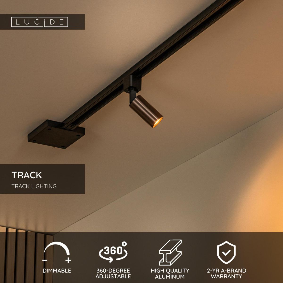 Трековый однофазный светильник Lucide Track 09960/01/97