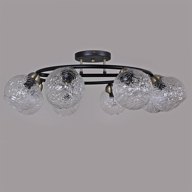 Люстра на штанге Illumico IL0296-8CSQ-79 BK AB