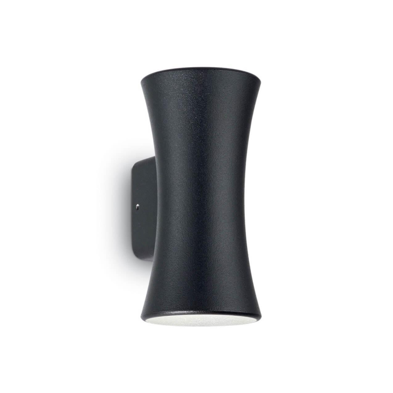 Уличный настенный светодиодный светильник Ideal Lux Lab AP2 Nero 161617