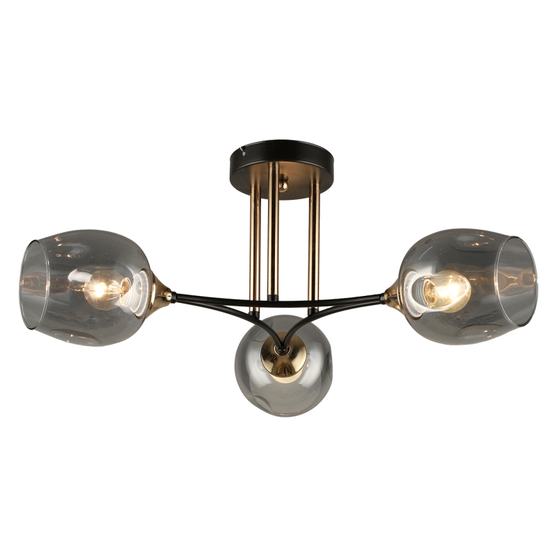 Потолочная люстра IMEX MD.4882-3-S COFFEE+FGD