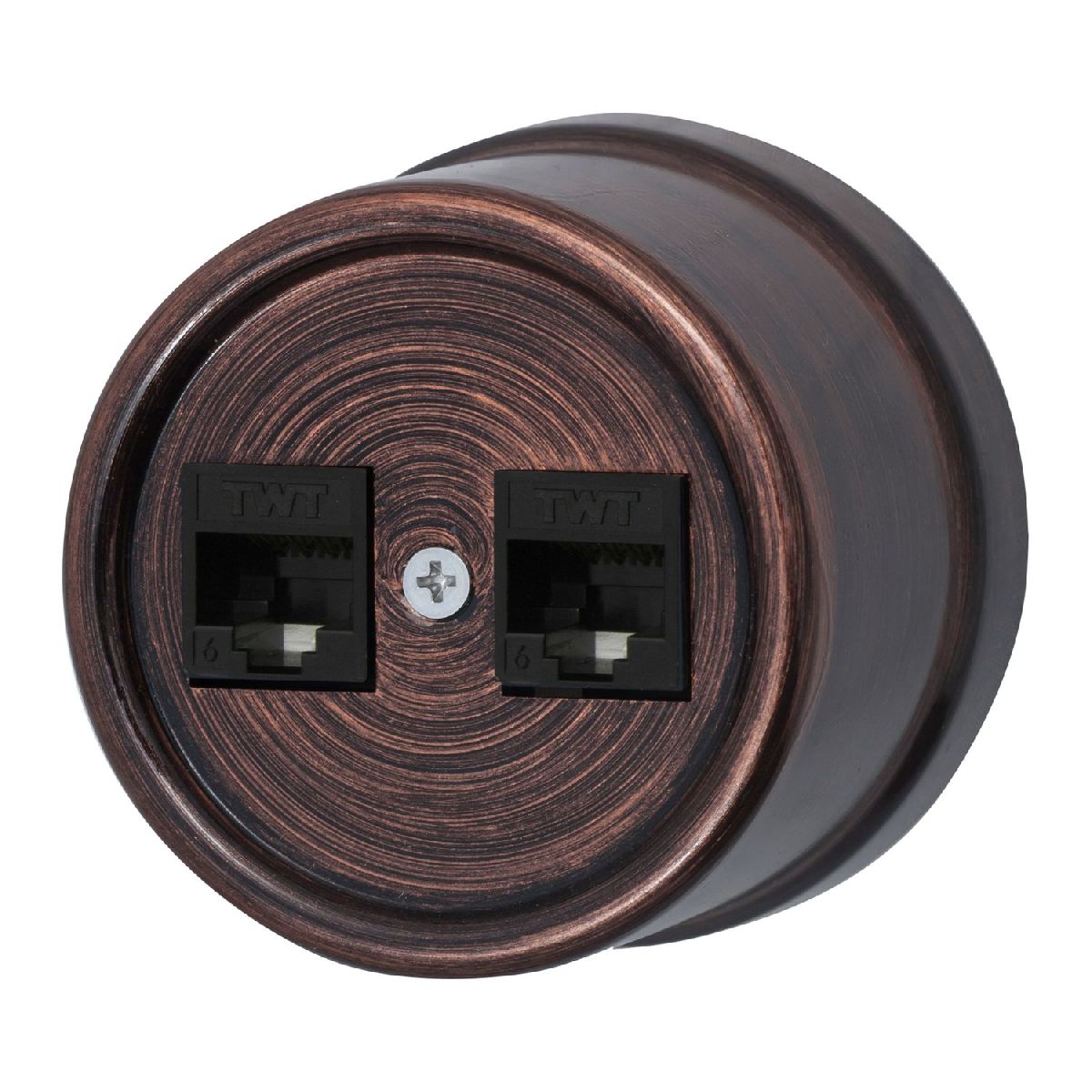 Розетка RJ45 информационная двойная Bironi Лизетта B1-302-16