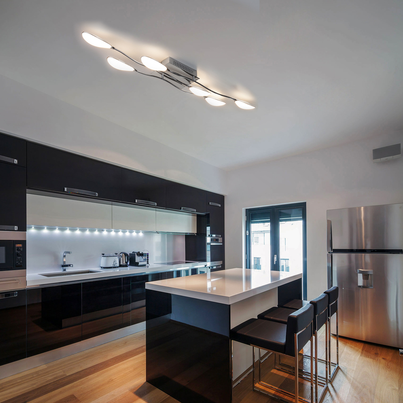 Потолочный светодиодный светильник Eurosvet Golf 90058/6 хром