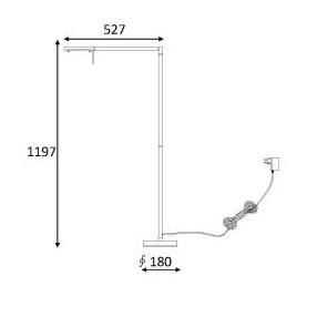 Торшер Lucide Bergamo-led 12719/06/31