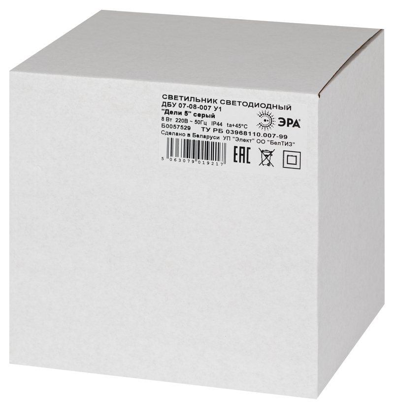 Уличный настенный светильник Эра ДБУ 07-8-007 У1 «Дели 5» серый Б0057529