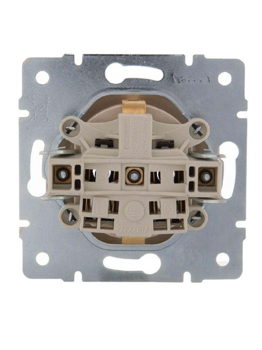 Розетка с/з Lezard Karina 707-0388-122B