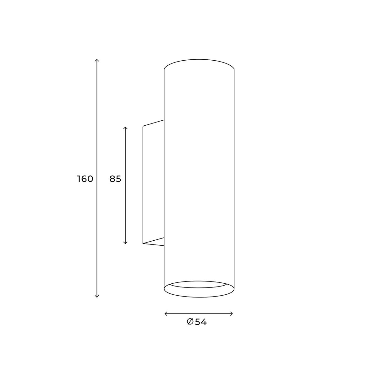 Настенный светильник черный Hesby Lighting Edge HSBL_0126