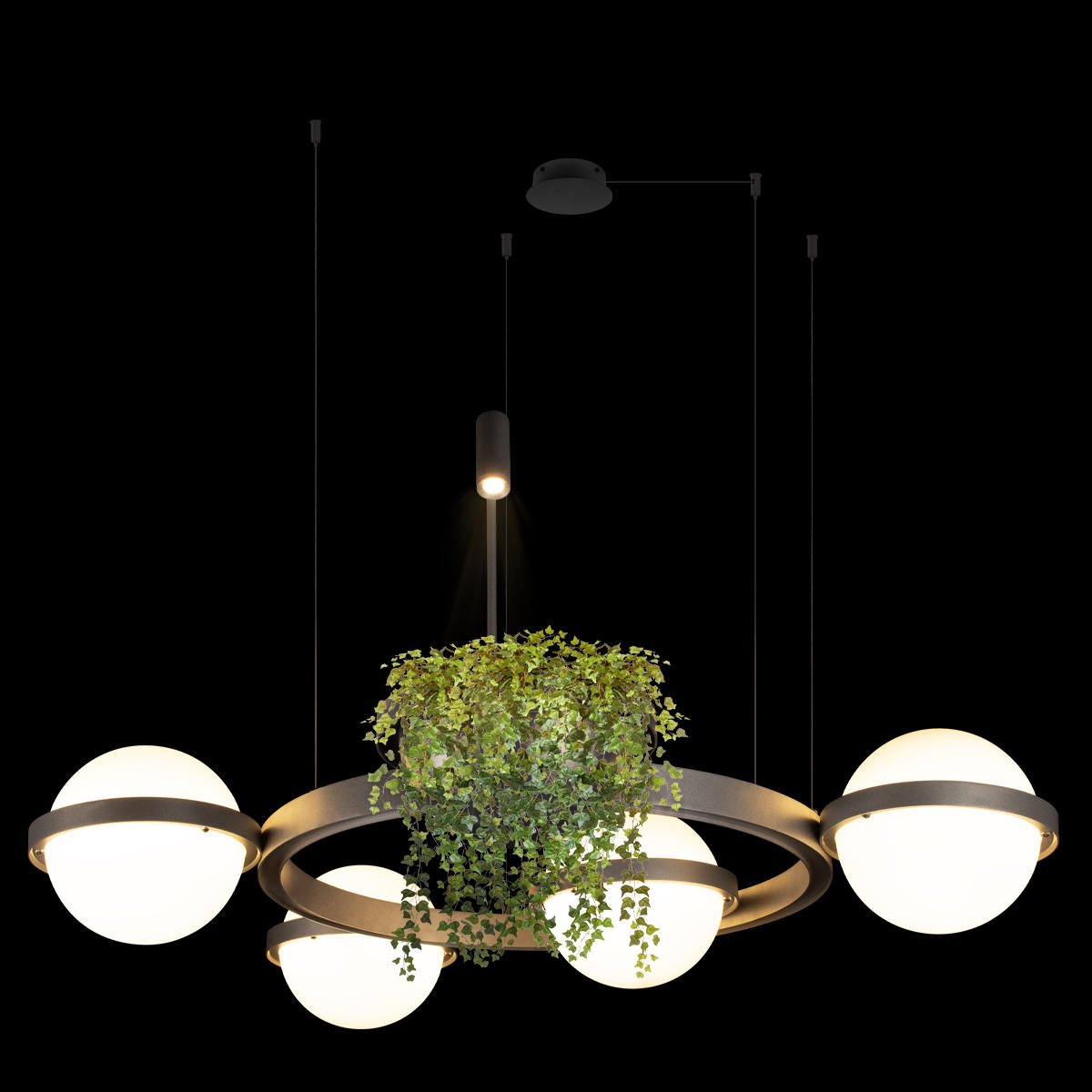 Подвесная люстра Loft IT Jardin 10121/4 Dark grey