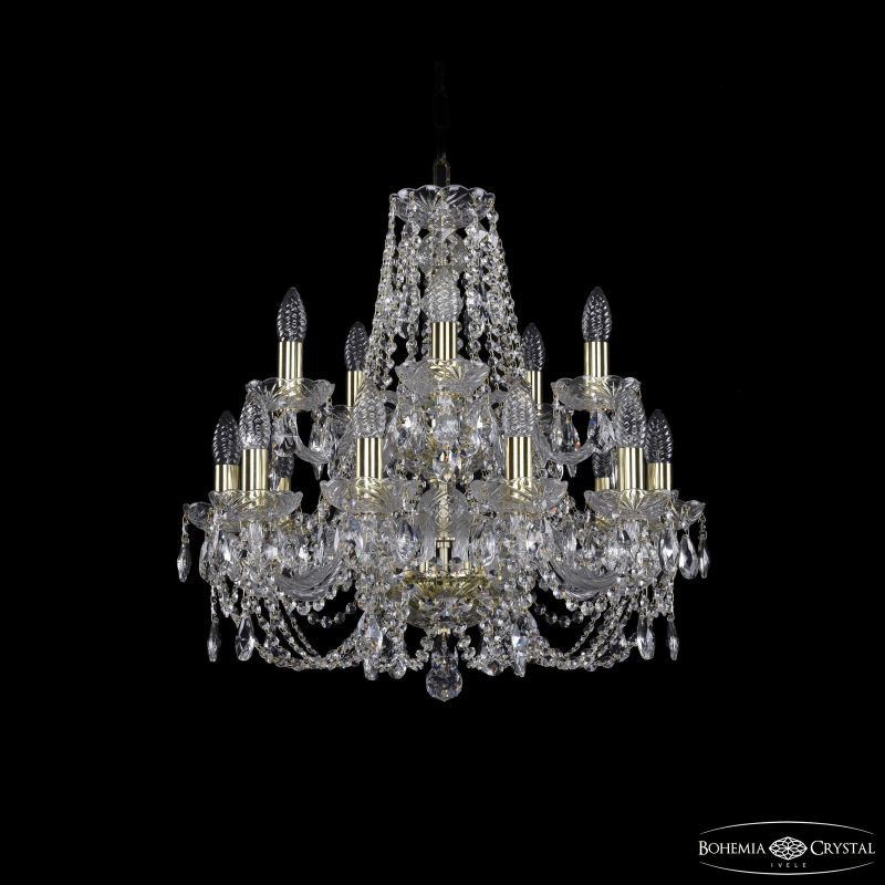 Подвесная люстра Bohemia Ivele Crystal 1406/10+5/195/2d G