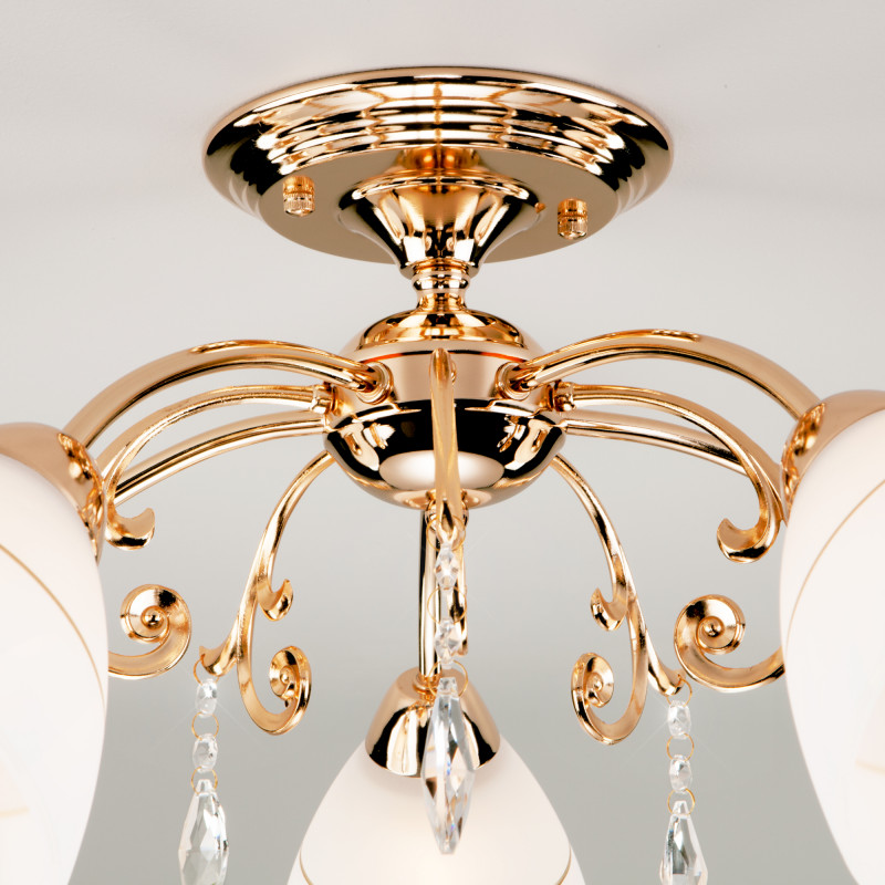 Люстра на штанге Eurosvet 30156/5 золото