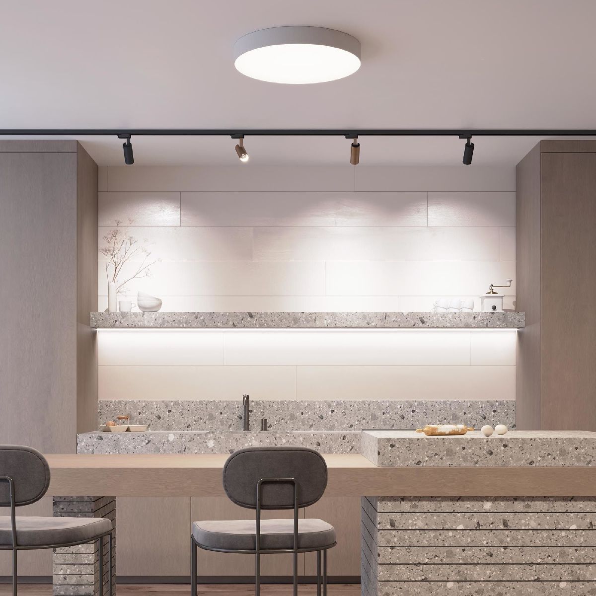 Трековый однофазный светильник Arlight LGD-SPOT-2TR-R45-7W Warm3000 (BR, 24 deg, 230V) 042544