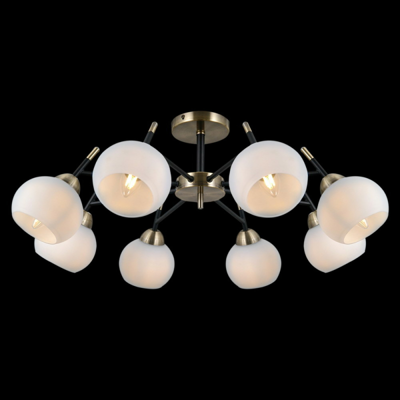 Люстра на штанге Illumico IL0375-8CBSQ-79 BK WT