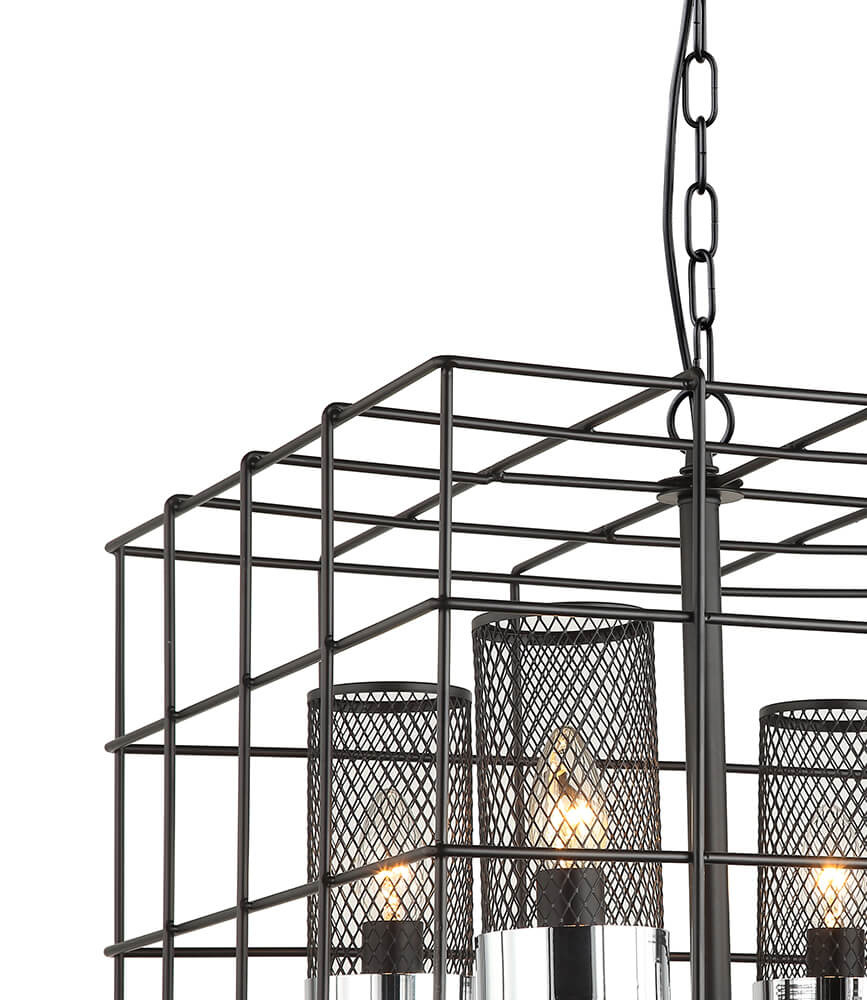 Подвесная люстра Lumien Hall Хорс 4013/4P-BK-CR