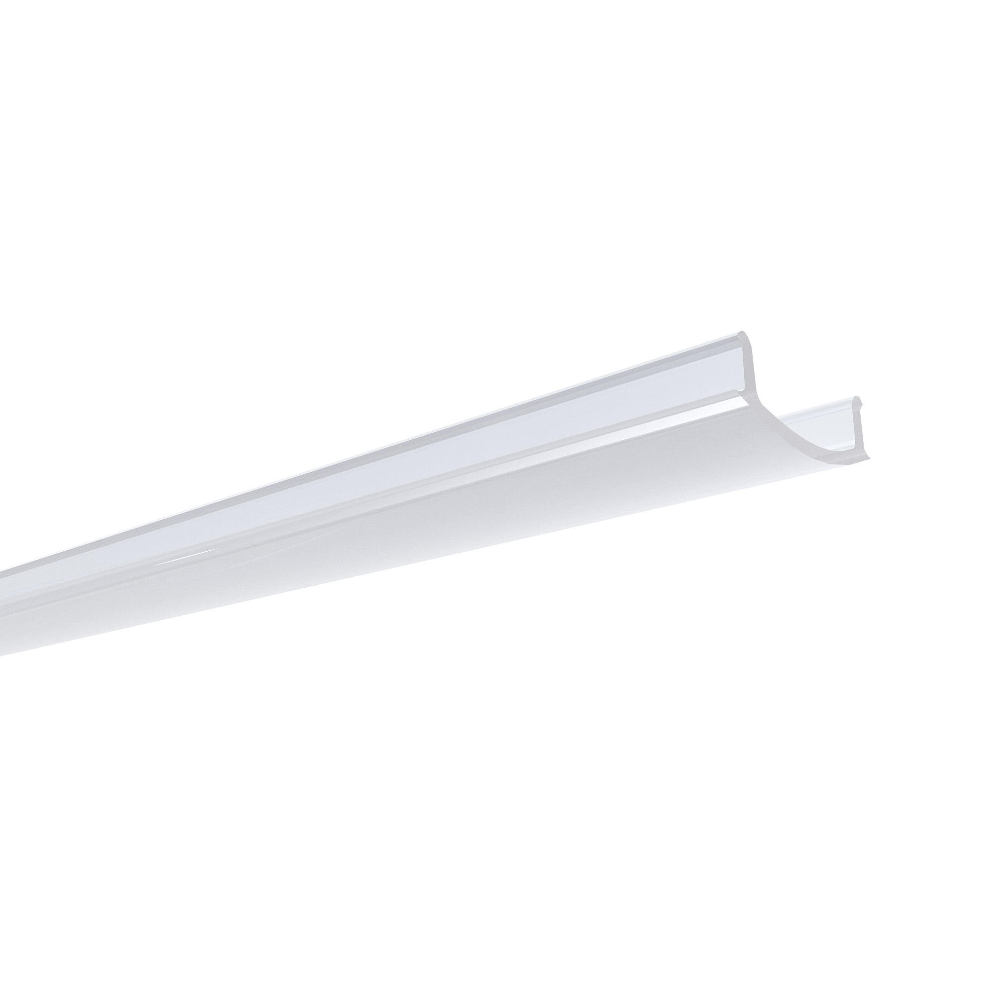 Профиль угловой накладной Apeyron ширина ленты до 10мм (рассеиватель, заглушки - 2шт) 08-21