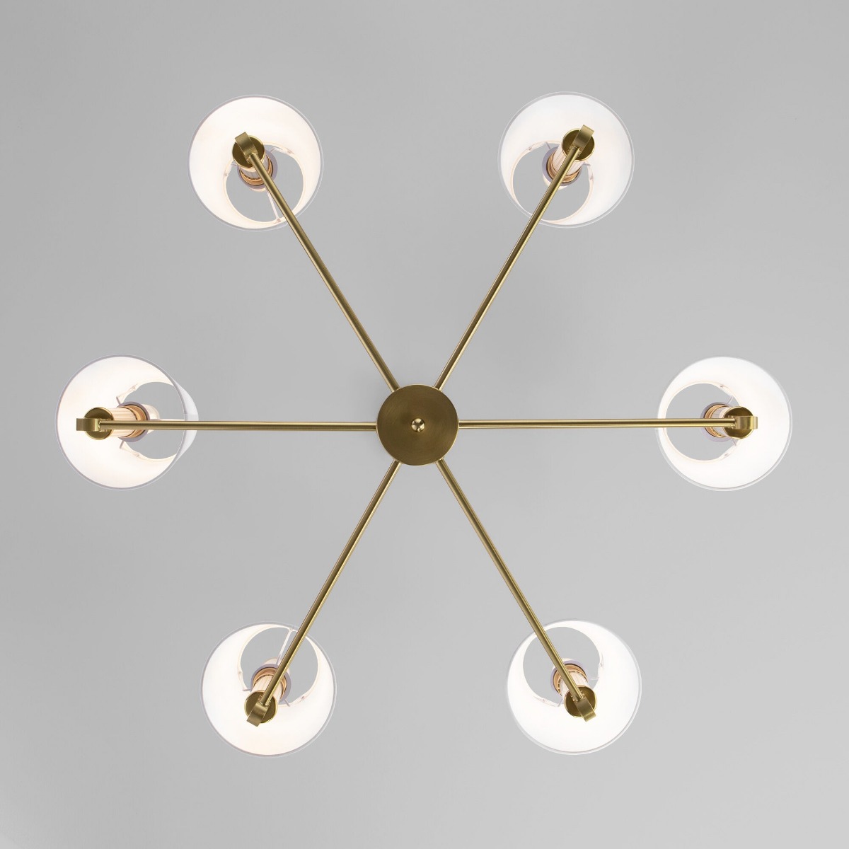 Люстра на штанге Eurosvet Conso 60145/6 латунь Smart a061950