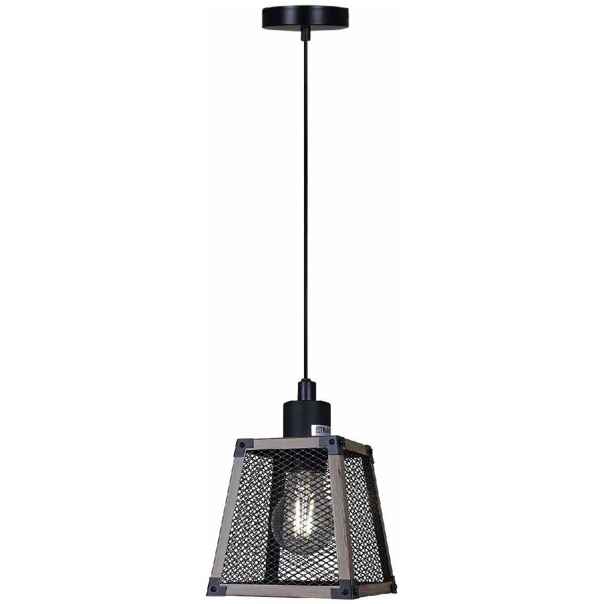 Подвесной светильник Illumico IL1006-1P-05 BK WOOD