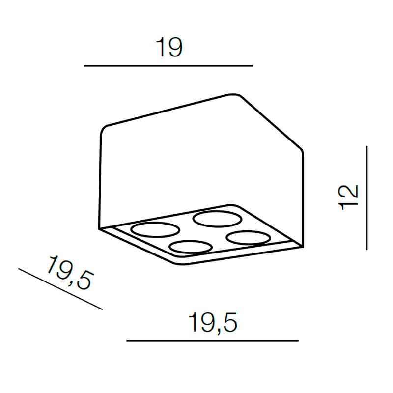 Накладной светильник Azzardo Nino 4 AZ1387