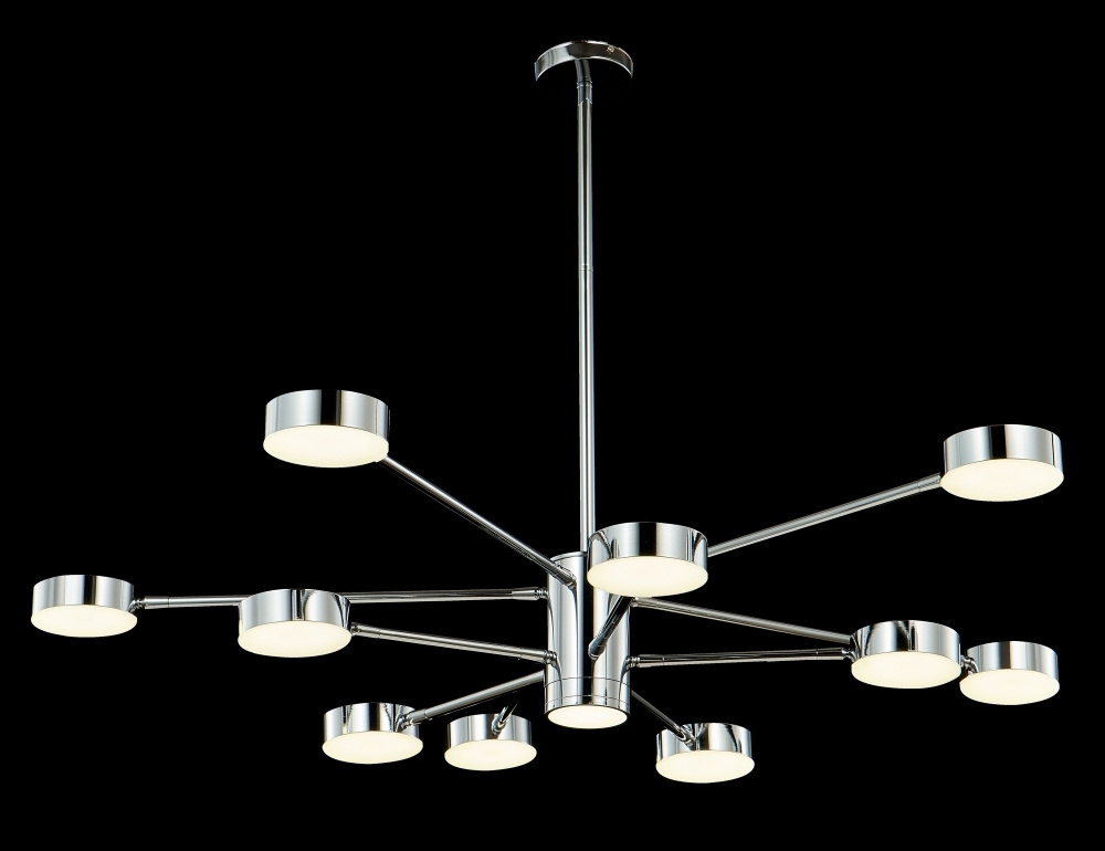 Подвесная люстра Crystal Lux GORACIO SP10 D1100 CHROME