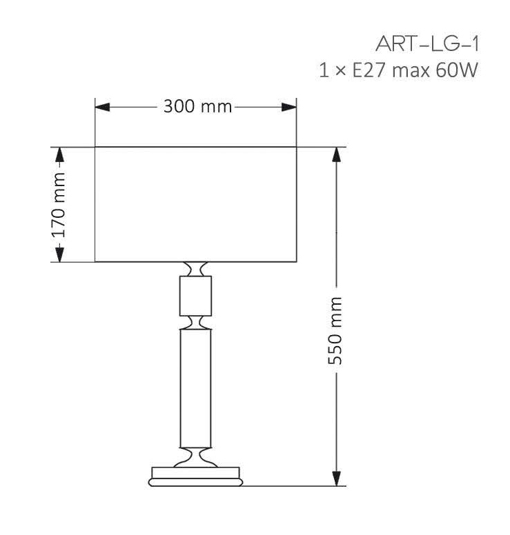 Настольная лампа Kutek Mood Artu ART-LG-1 (N)