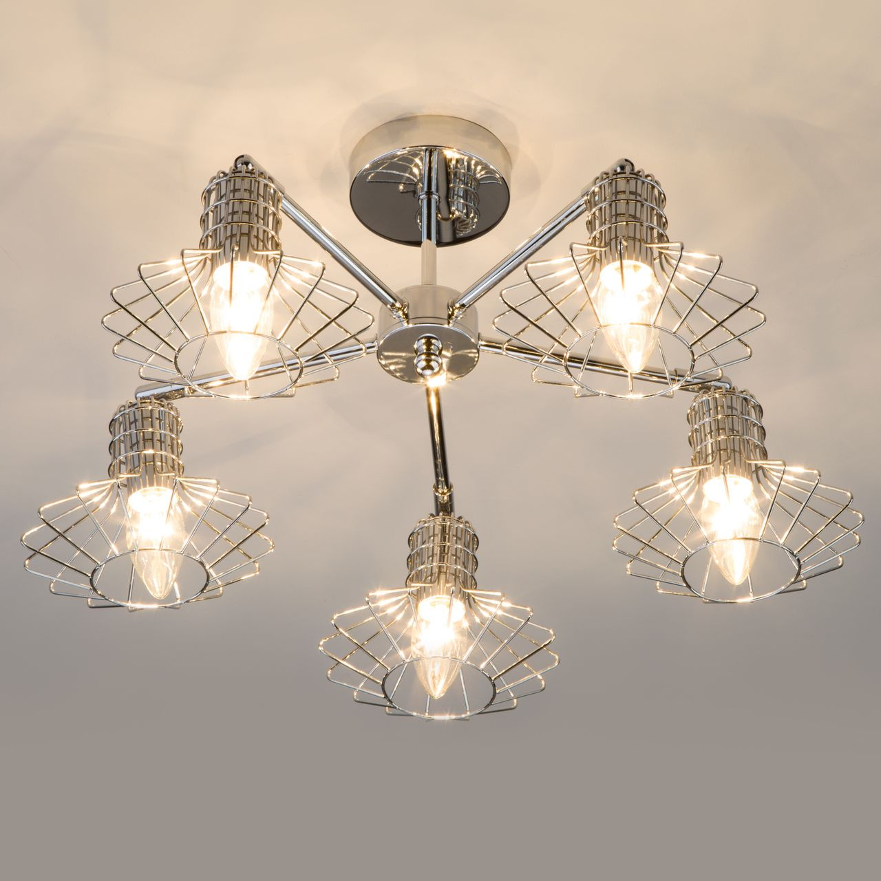 Потолочная люстра Eurosvet Tranello 70108/5 хром