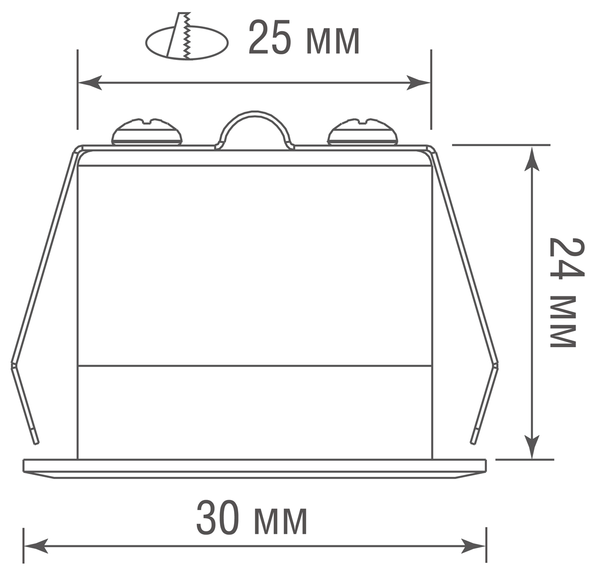 Встраиваемый светильник Donolux Hole DL18896R1W1W