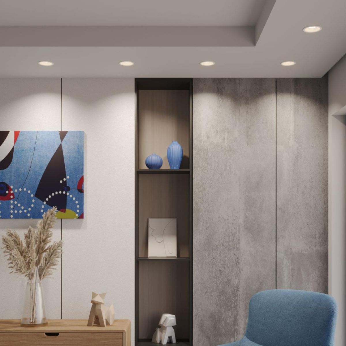 Встраиваемый светильник с переключателем цветовой температуры Novotech Wir Clarte 359875