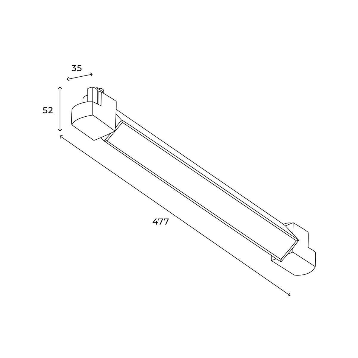 Трековый однофазный светильник Hesby Lighting Skylite HSBL_0049