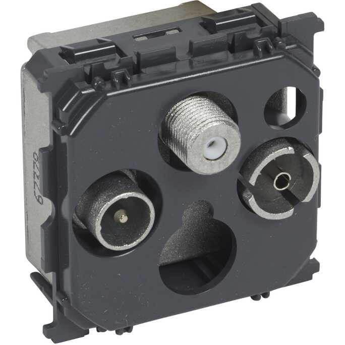 Розетка TV-R-SAT проходная Legrand Celiane 067378