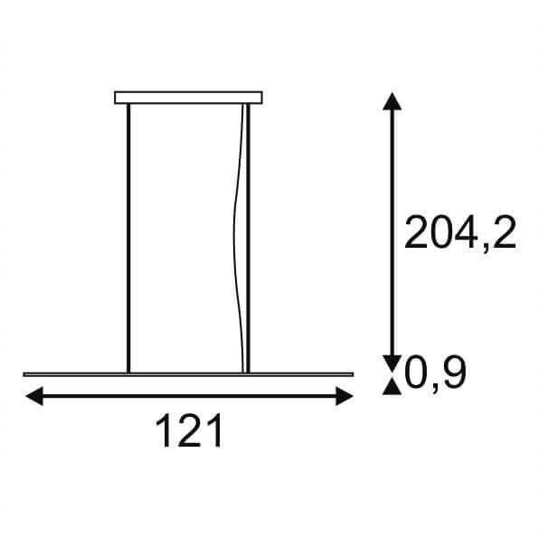 Подвесной светодиодный светильник SLV Cygnis PD-1 157634