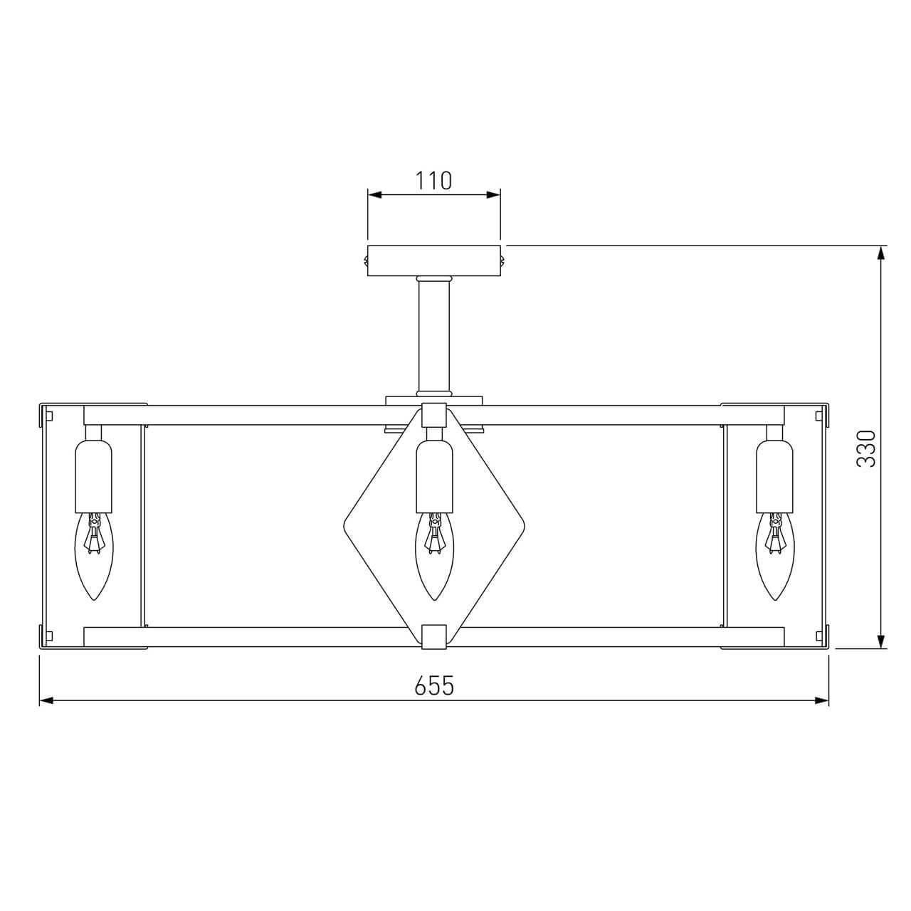 Потолочная люстра Eurosvet Aragon 60126/8 черный Smart (60116/8)