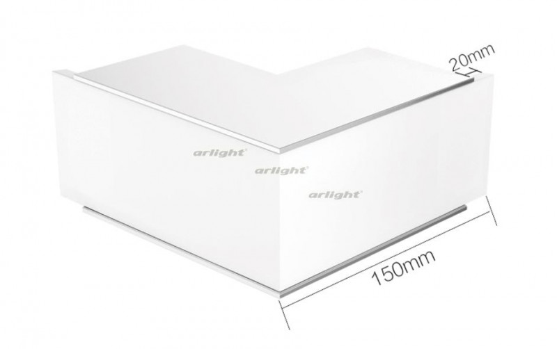 Угол Arlight S2-LINE-7977-L90W внешний 021263