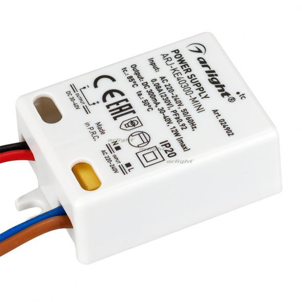 Блок питания Arlight ARJ-KE40300-MINI (12W, 300mA, PFC) 024902
