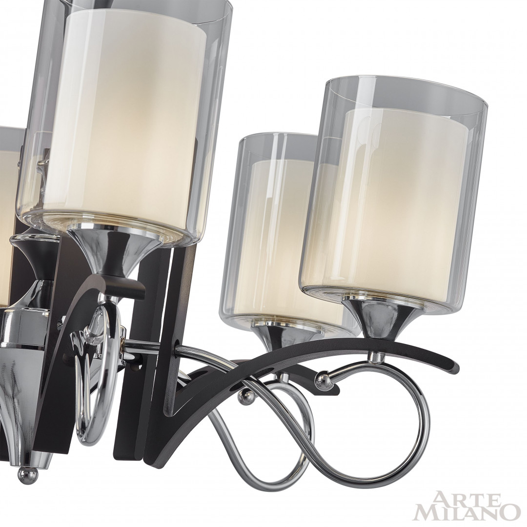 Подвесная люстра Arte Milano Florentia-9167 309167/8 Bk/Ni